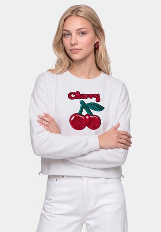 MYMO Sweatshirt in White: front