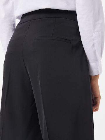 InWear Wide leg Pleated Pants 'Zhen' in Black