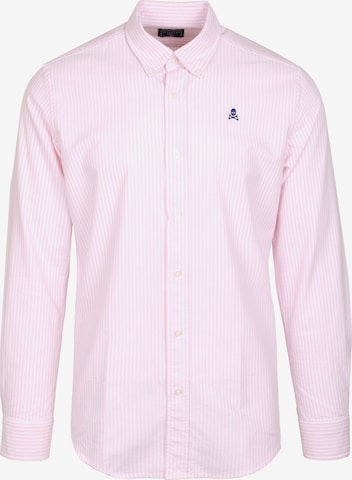 Scalpers Button Up Shirt in Pink: front