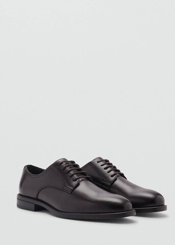 MANGO MAN Lace-Up Shoes 'Paris' in Brown