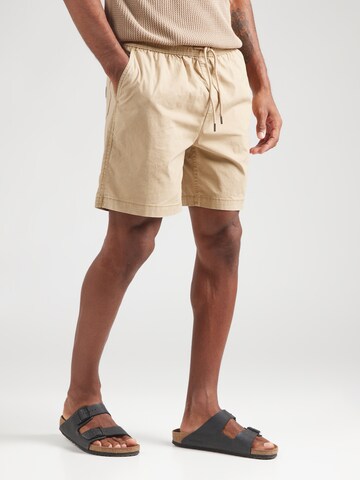 QUIKSILVER Regular Sports trousers 'TAXERWS' in Beige: front