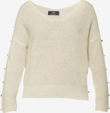 Le Temps Des Cerises Sweater 'SIBEL' in White: front