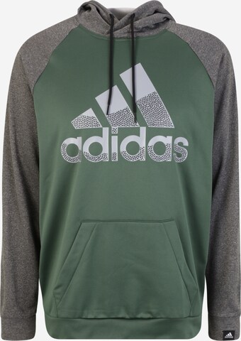 zaļš ADIDAS SPORTSWEAR Sportiska tipa džemperis 'Aeroready Game And Go Big Logo': no priekšpuses