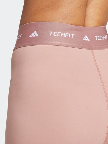 ADIDAS PERFORMANCE Skinny Workout Pants in Pink