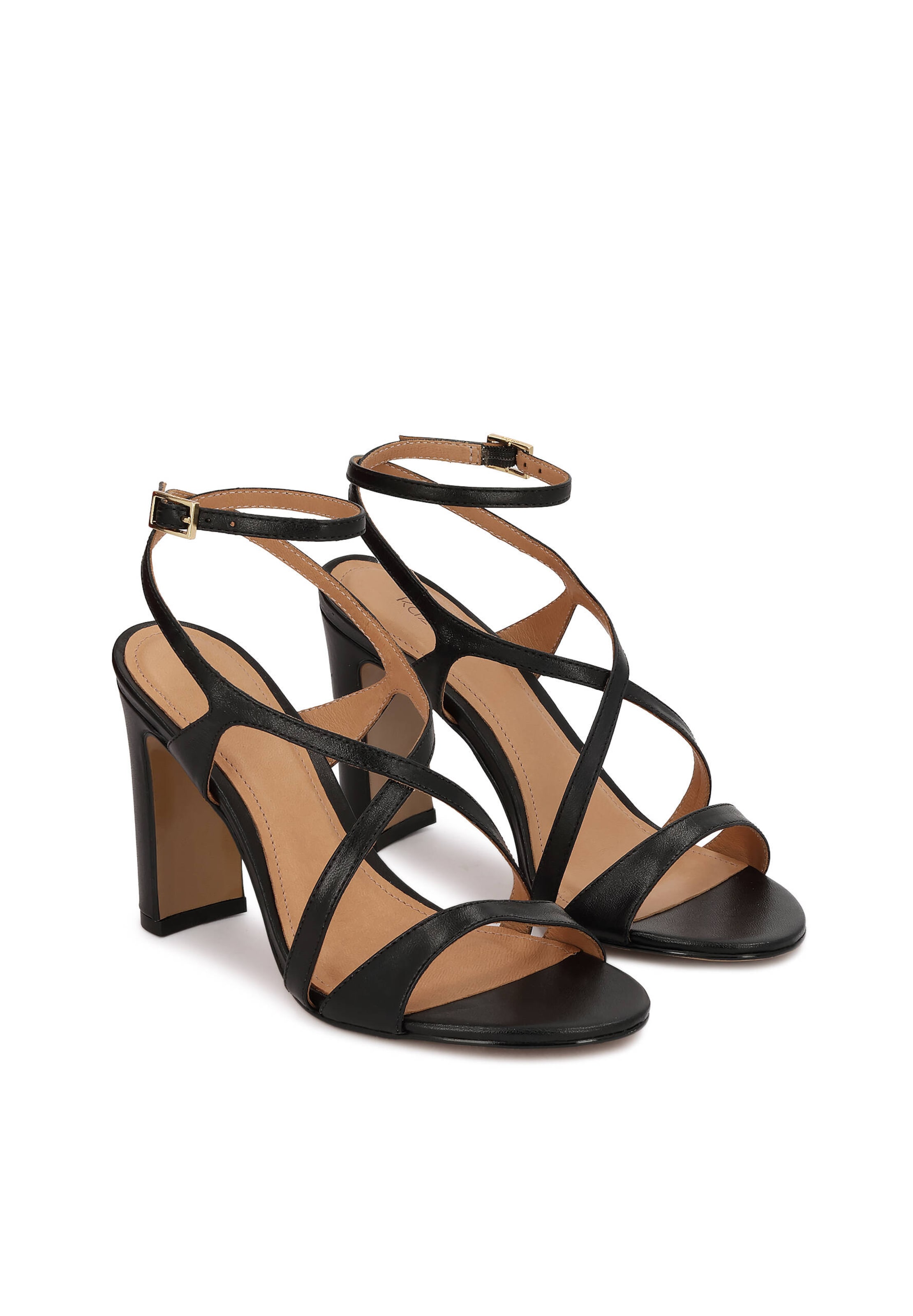 Kazar Strap sandal in Black
