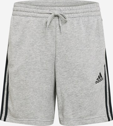 ADIDAS SPORTSWEAR Workout Pants 'Essentials French Terry' in Grey: front