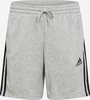 ADIDAS SPORTSWEAR Regular Workout Pants 'Essentials French Terry' in Grey: front