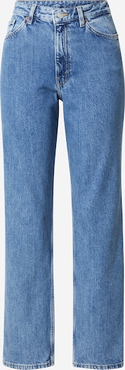Jeans Monki pe albastru denim, Vizualizare produs