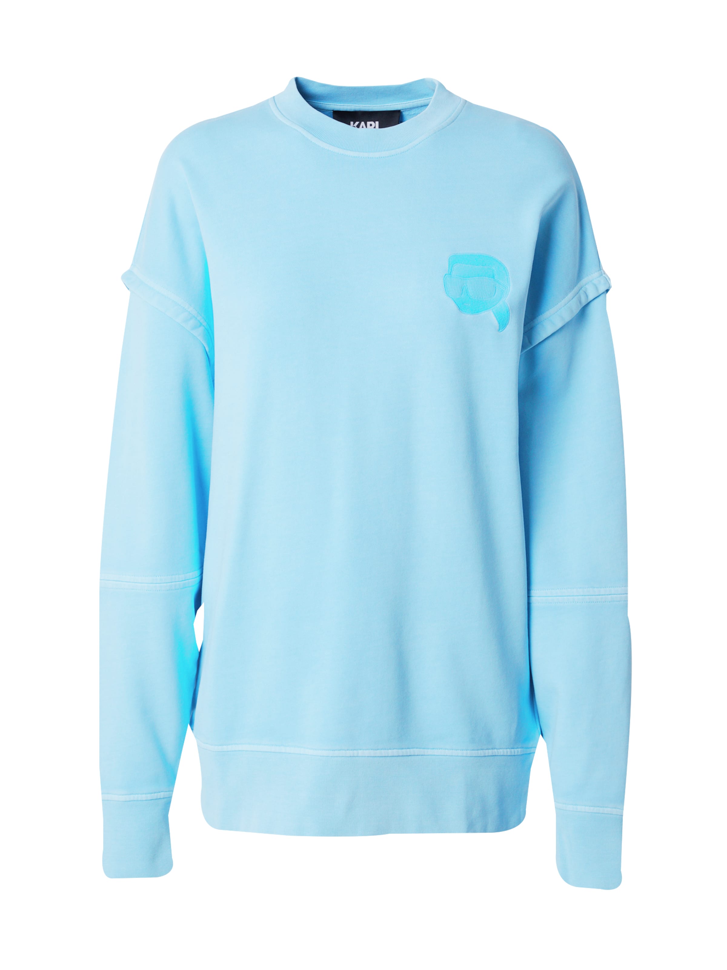 Sweat-shirt 'IKONIK 2.0' Karl Lagerfeld en bleu : devant