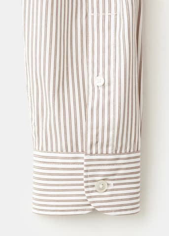 MANGO MAN Regular fit Button Up Shirt 'Playr' in Brown