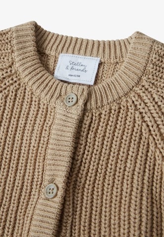 Stellou & Friends Knit cardigan in Beige