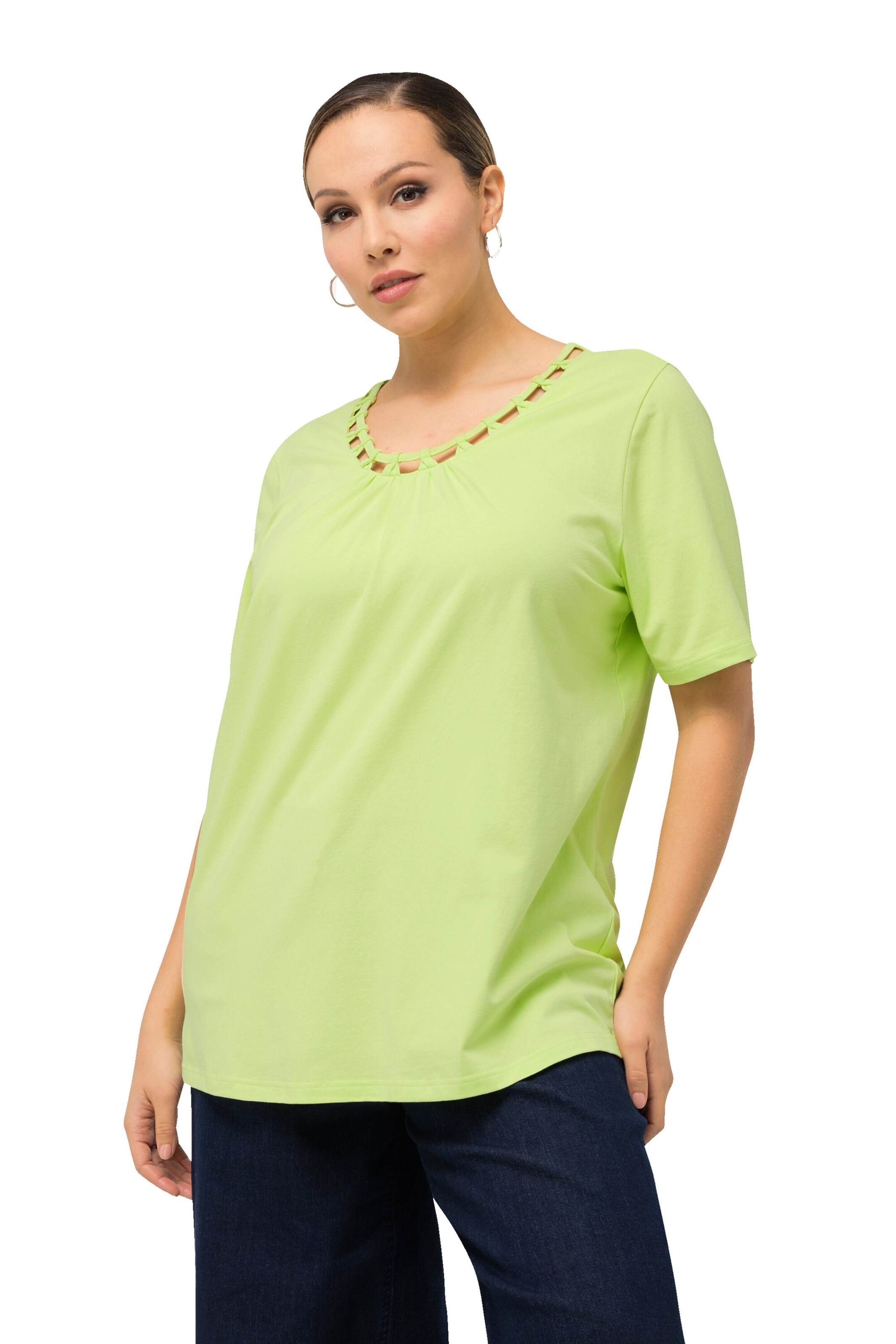 Ulla Popken Blouse in Green: front