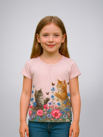 LEAFLETIC Shirt 'Leafletic Girls T-shirt' in Pink