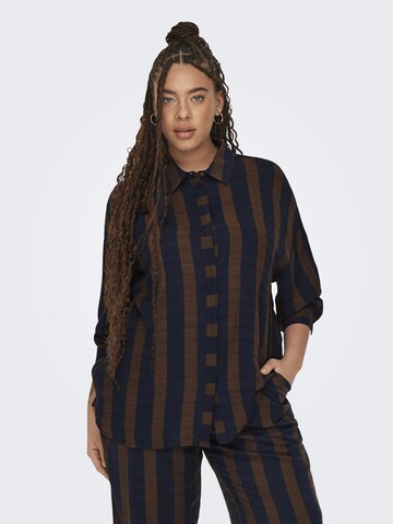 ONLY Carmakoma Blouse 'CARTemper' in Blauw: voorkant