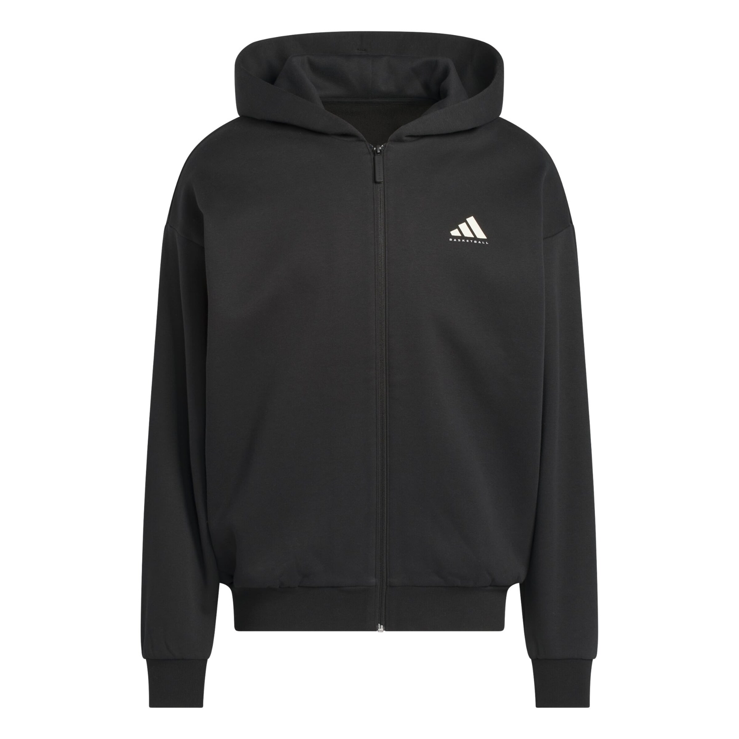 ADIDAS PERFORMANCE - Sudadera con cremallera deportiva en negro: frente