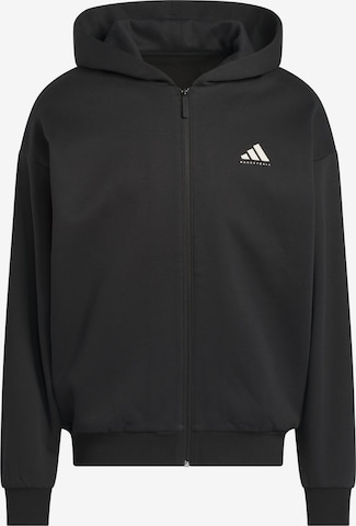Veste de survêtement ADIDAS PERFORMANCE en noir : devant