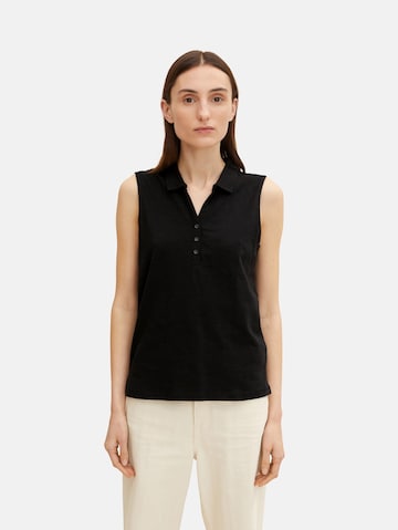 TOM TAILOR Shirt in Black: front