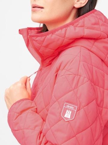 Derbe Between-Season Jacket 'Quiltby Short ' in Pink