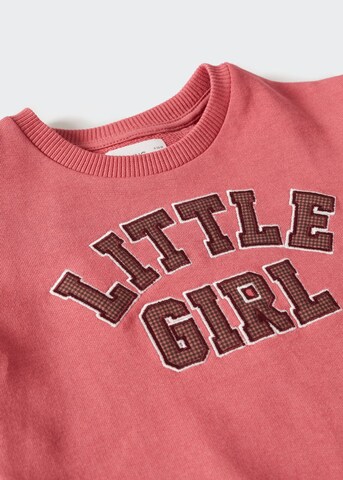 Sweat-shirt 'Little' MANGO KIDS en rouge