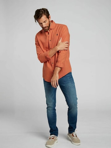 MCS Regular fit Overhemd in Oranje