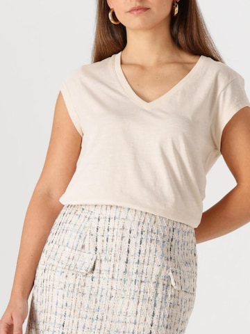 Coster Copenhagen Top ' CC ' w kolorze beżowy: przód