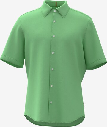 BOSS Orange Button Up Shirt 'Rash' in Green: front