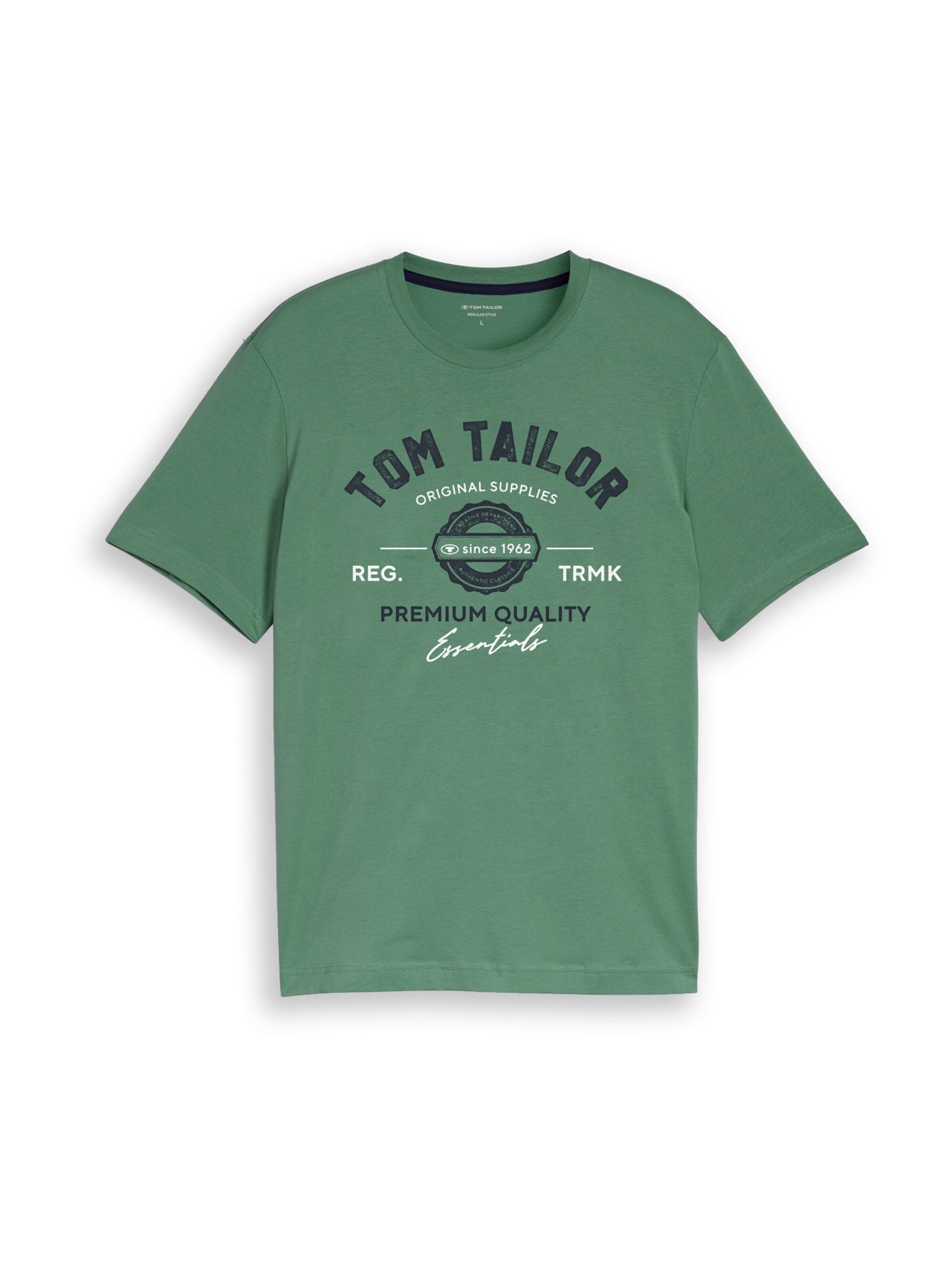 TOM TAILOR Men + Shirt in Groen: voorkant
