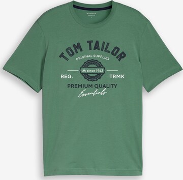 TOM TAILOR Men + Shirt in Groen: voorkant
