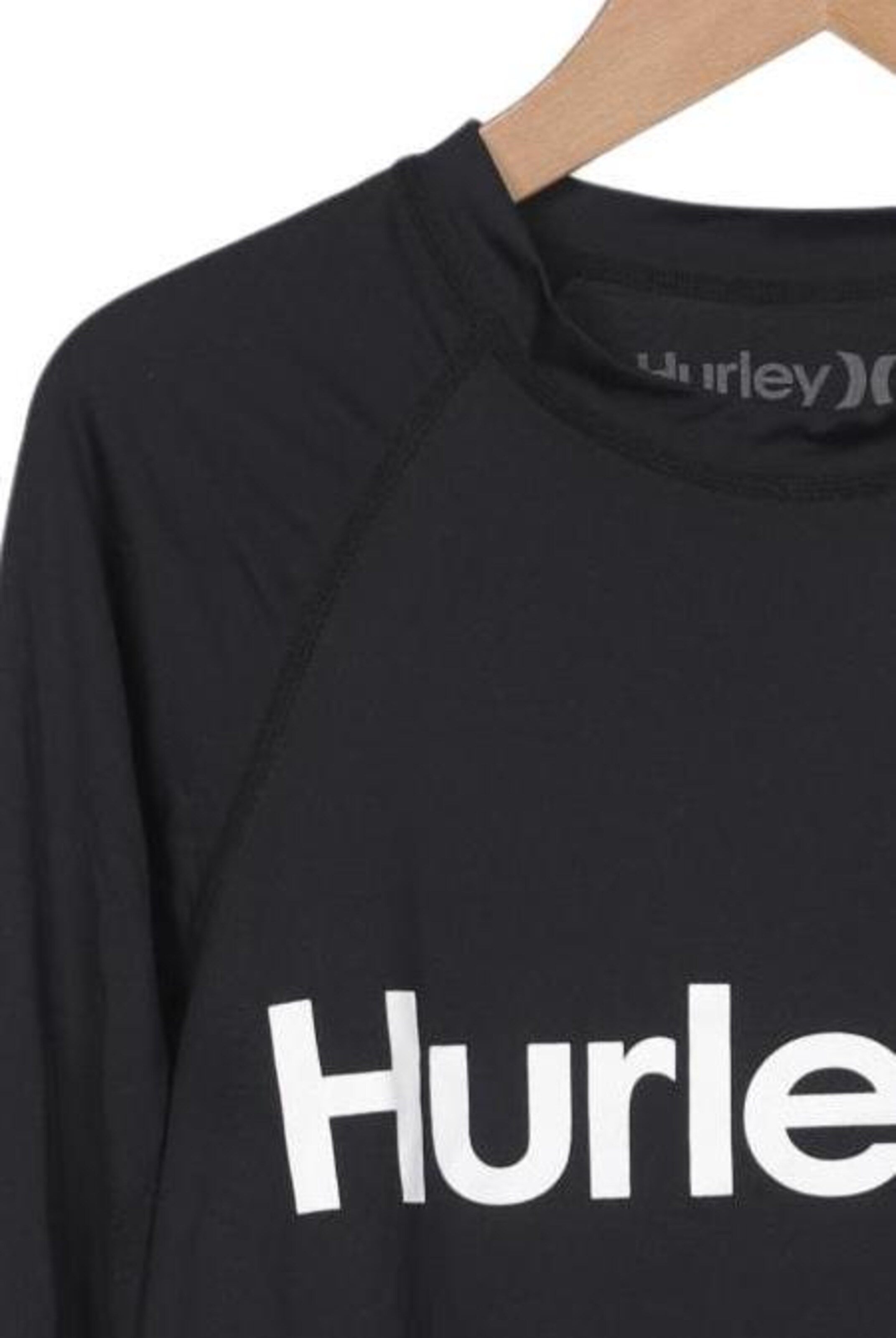 Hurley Langarmshirt L in Schwarz