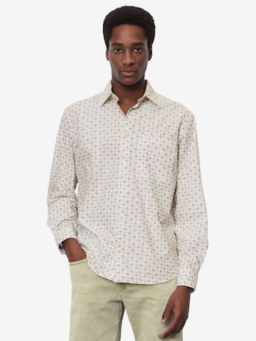 Coupe regular Chemise Marc O'Polo en blanc : devant