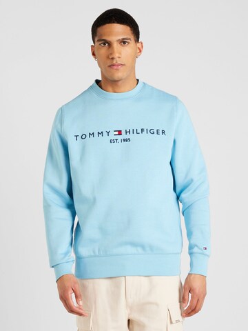 TOMMY HILFIGER Суичър в синьо: отпред