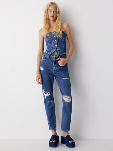 Pull&Bear Szabványos Farmer - kék