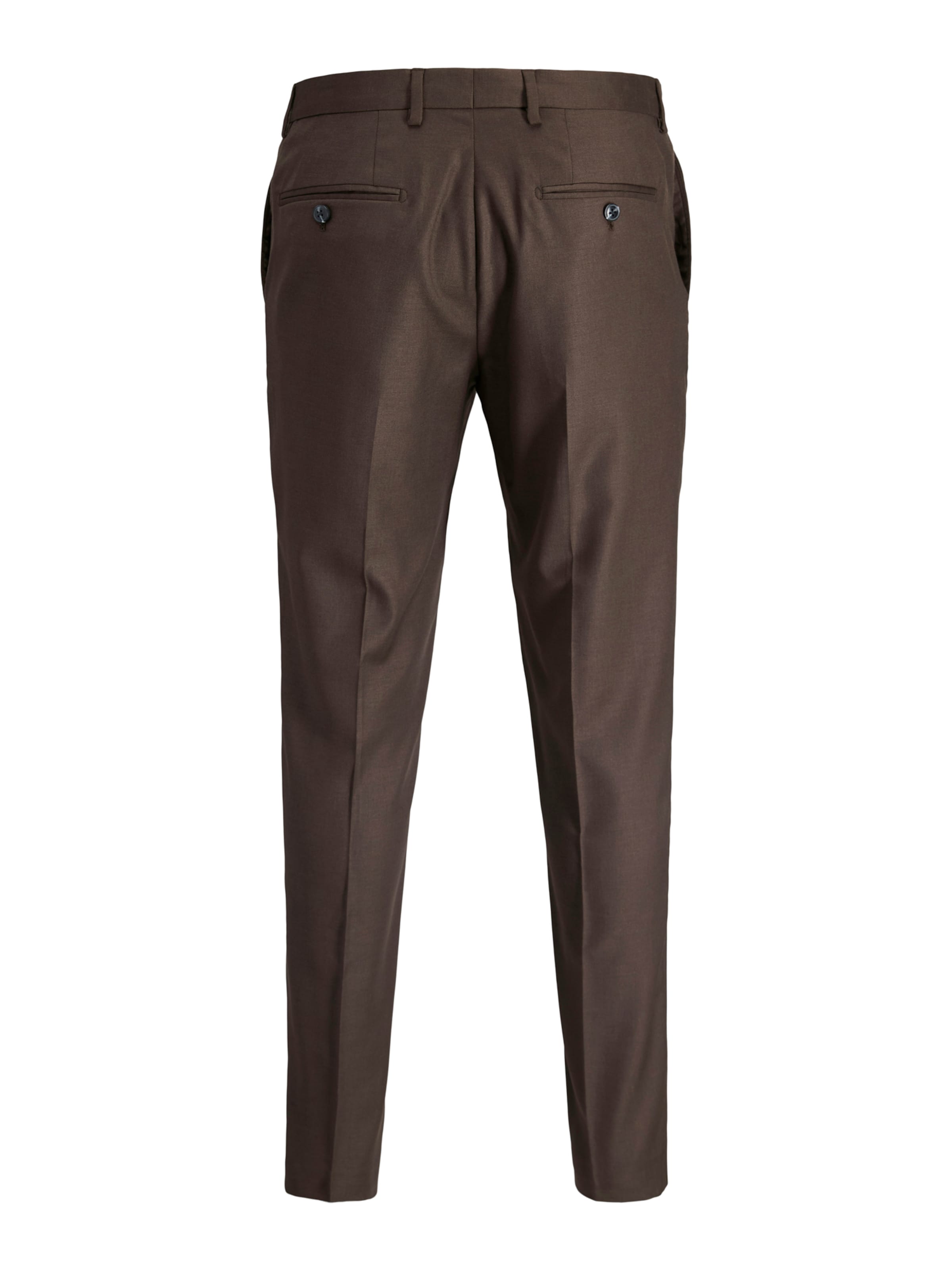 JACK & JONES Slim fit Trousers with creases 'JPRSOLARIS' in Brown