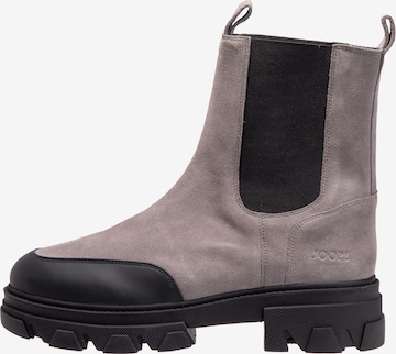 JOOP! - Botas chelsea 'Velluto Cameo' em cinzento: frente