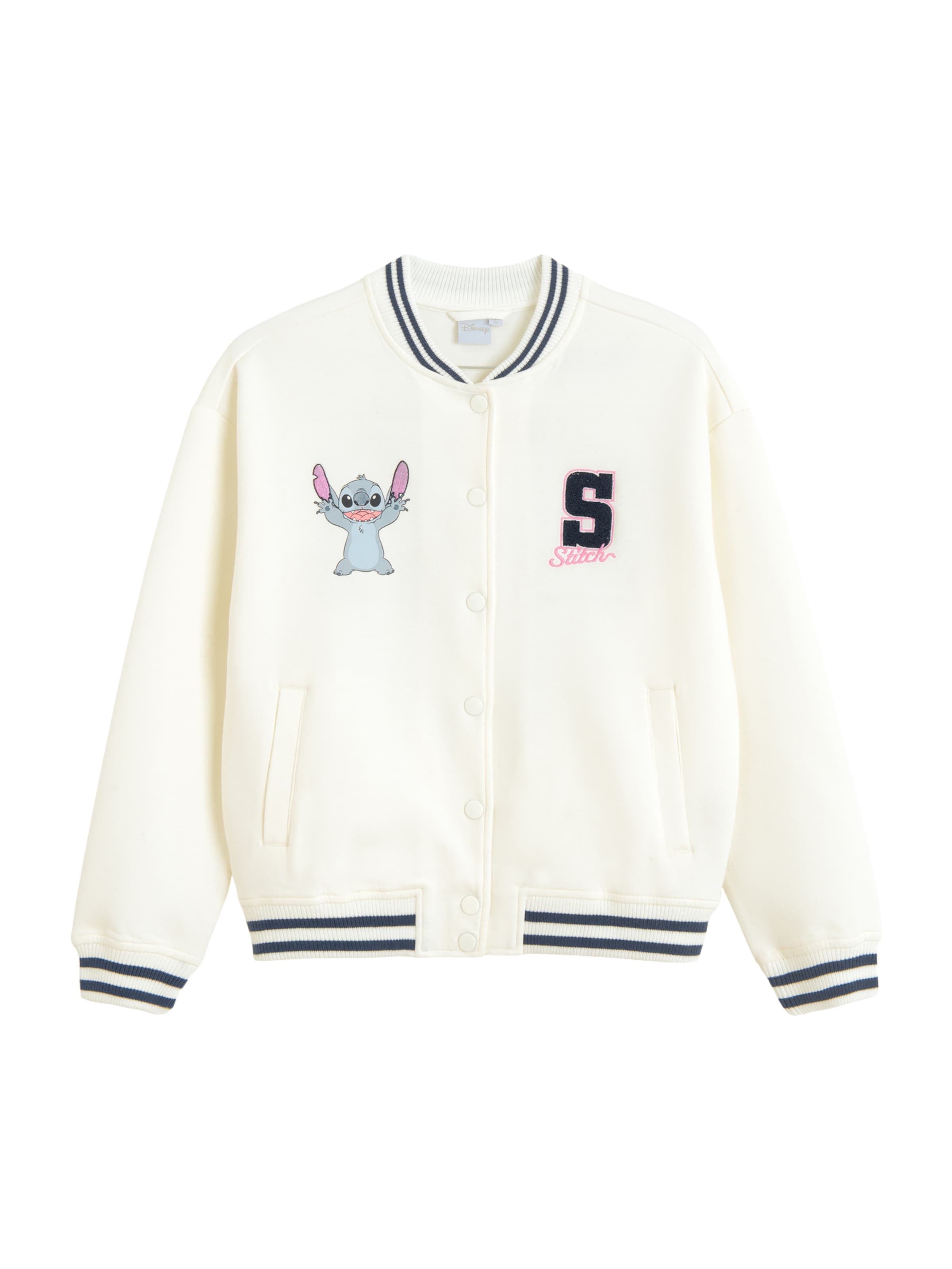 Cool Club Кофта на молнии 'LILO&STITCH' в Белый: спереди