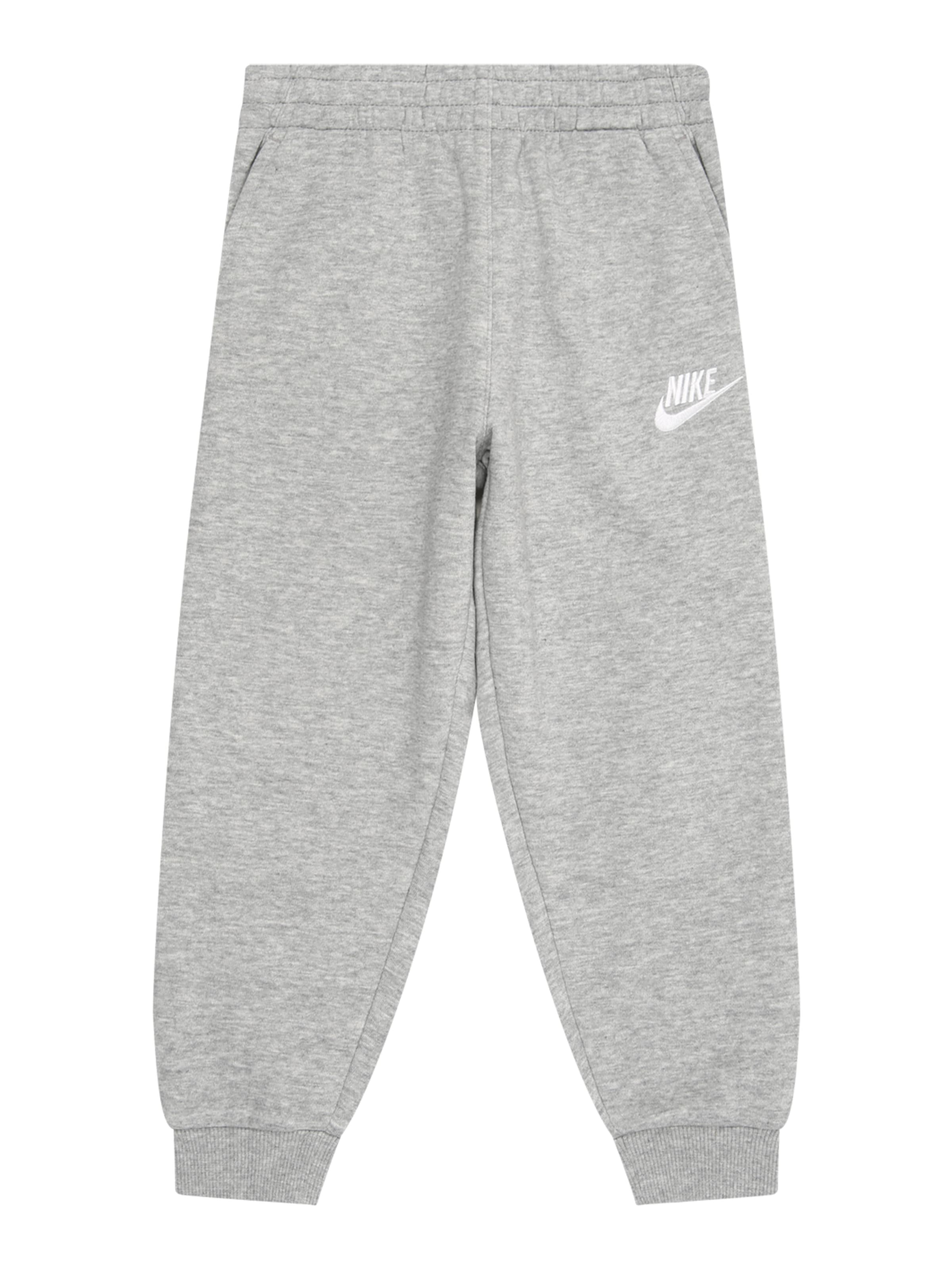 Nike SportswearTapered Hlače 'CLUB FLEECE' - siva boja: prednji dio