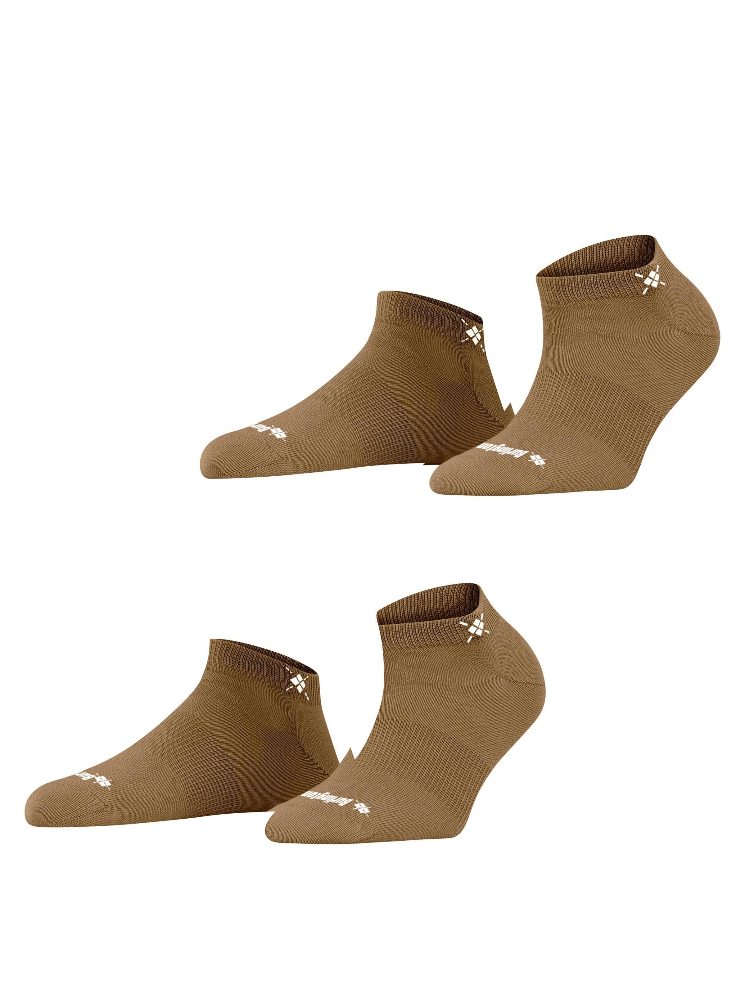 BURLINGTON Ankle Socks 'Everyday 2-Pack' in Brown: front