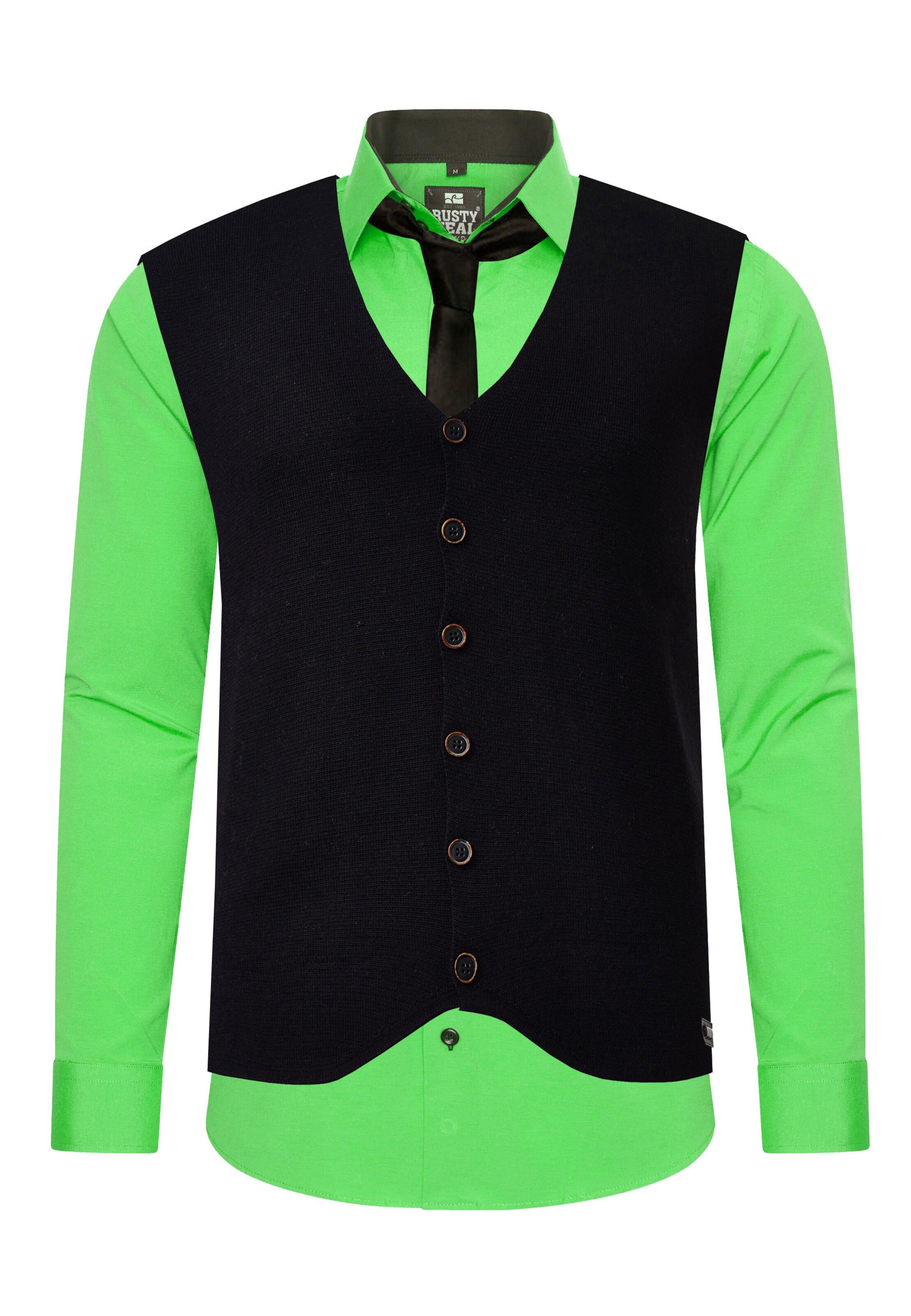 Rusty Neal Slim fit Button Up Shirt in Green