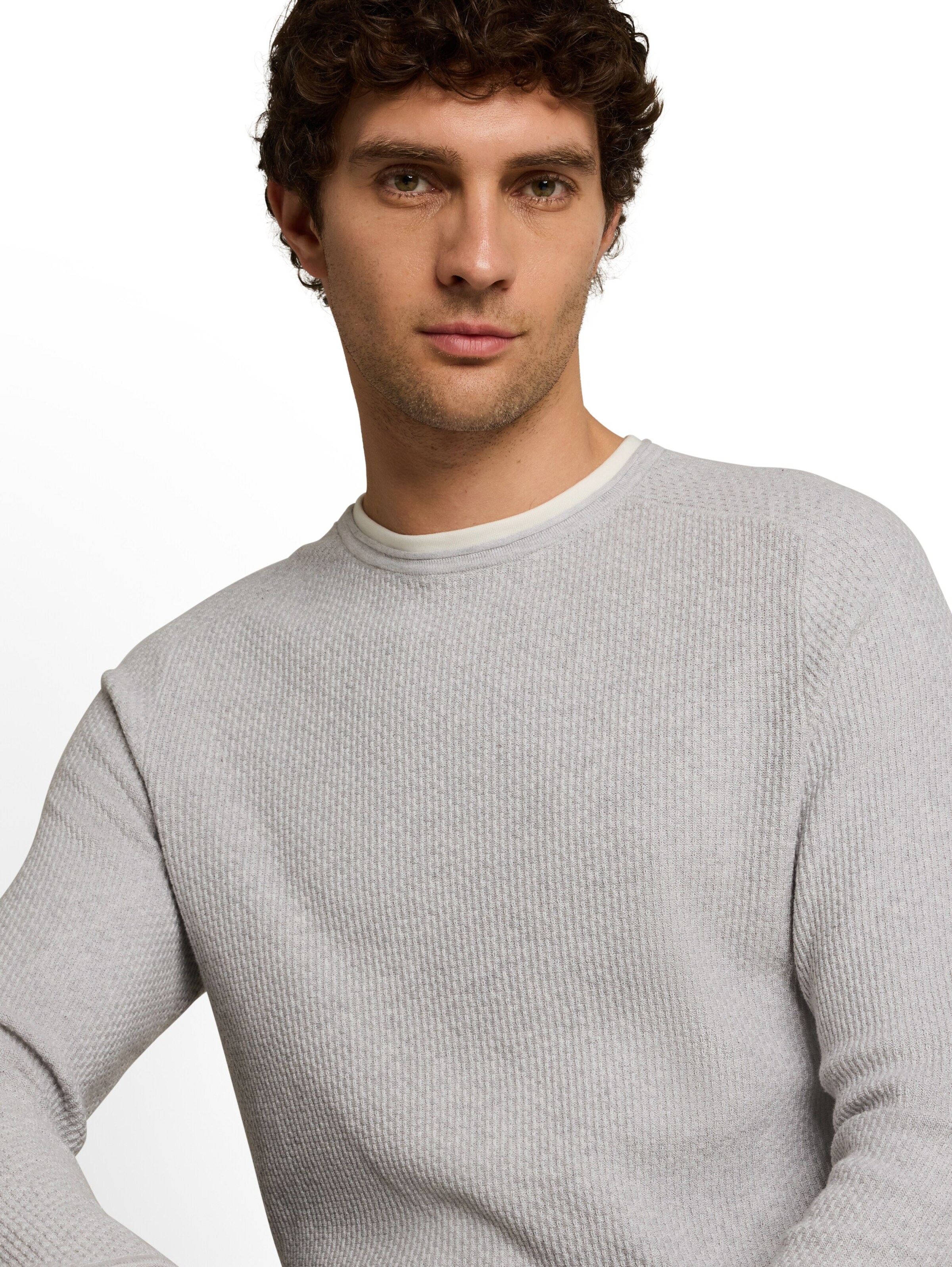 Pulover de la TOM TAILOR DENIM pe gri