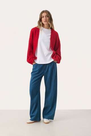 Part Two Gebreid vest 'Rastina' in Rood