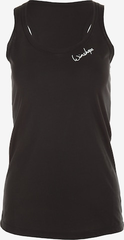 juoda Winshape Sportiniai marškinėliai be rankovių 'MCT006': priekis