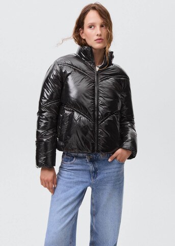 MANGO TEEN Between-Season Jacket in Black: front