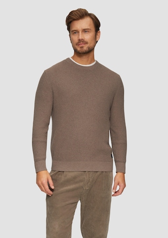 s.Oliver Pullover in Braun: Vorderseite