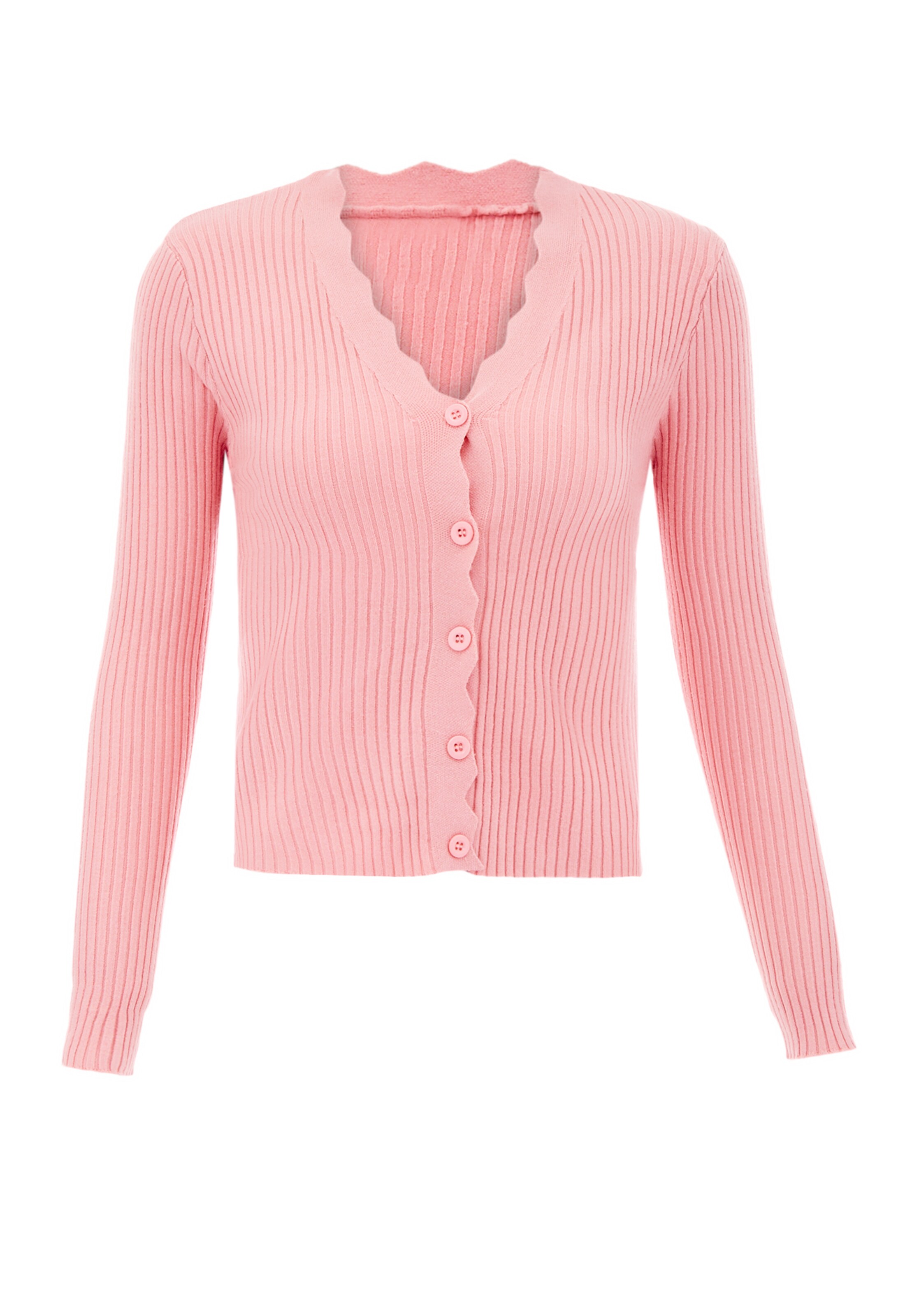 IPARO Gebreid vest in Roze: voorkant