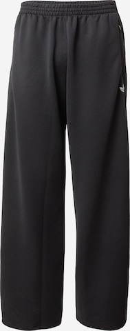 juoda ADIDAS ORIGINALS Laisvas Kelnės 'ESS': priekis
