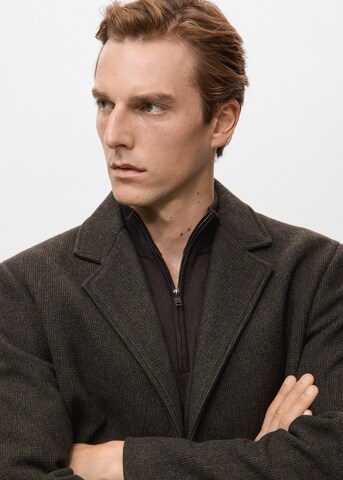 MANGO MAN Between-Seasons Coat 'Hake' in Brown