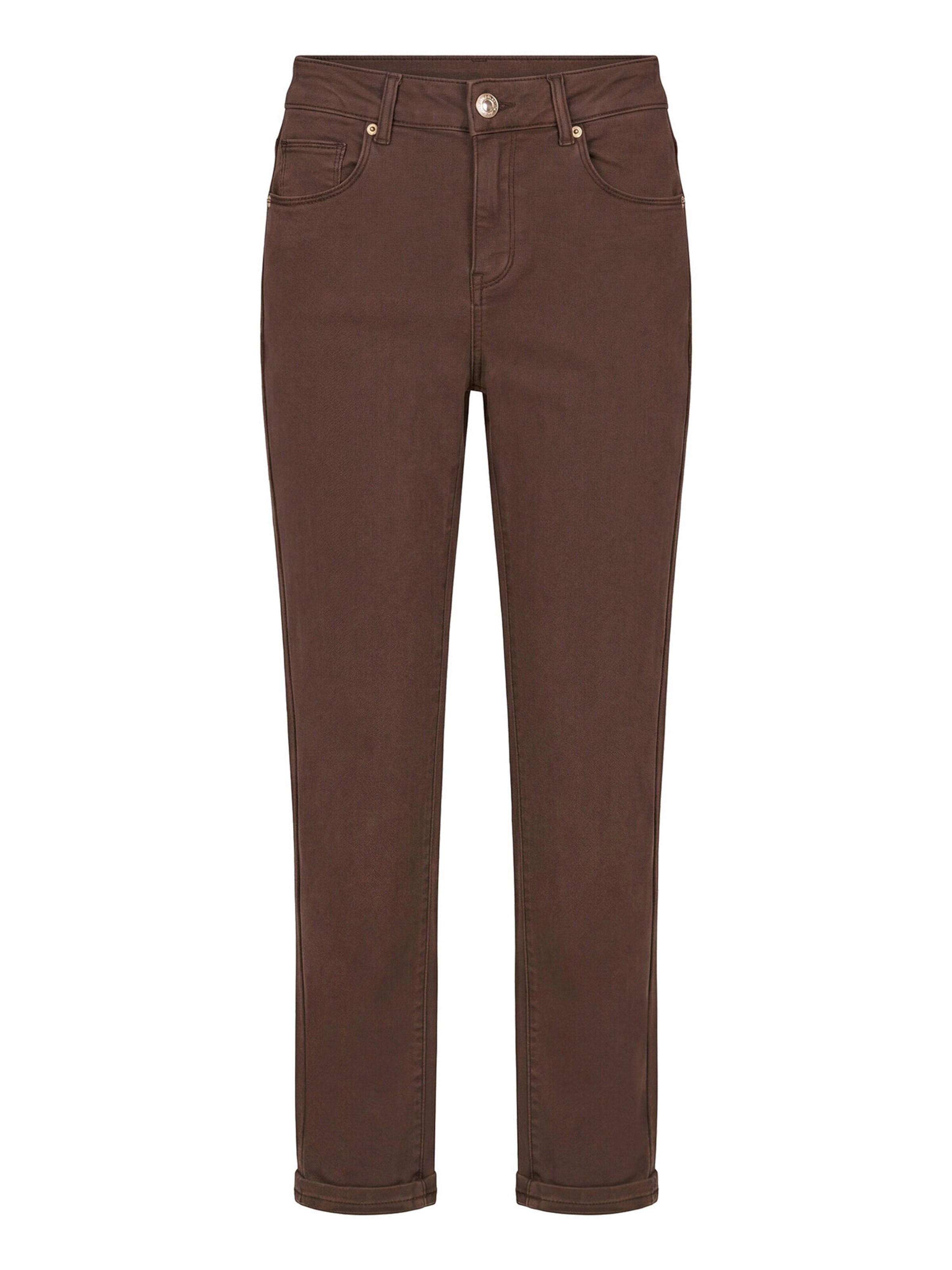 Coupe slim Jean Betty Barclay en marron : devant