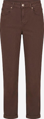 Coupe slim Jean Betty Barclay en marron : devant