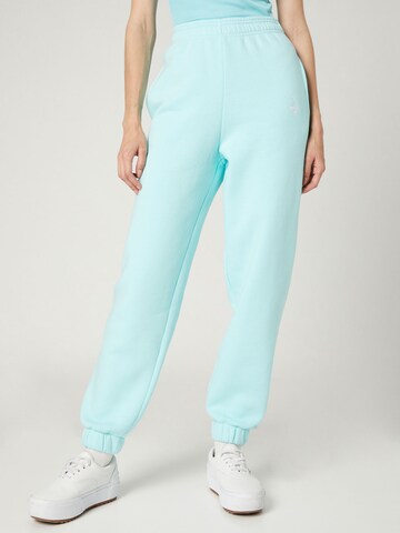 VIERVIER Tapered Pants 'Sarah' in Blue: front