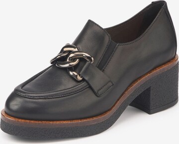 Peter Hahn Classic Flats in Black: front